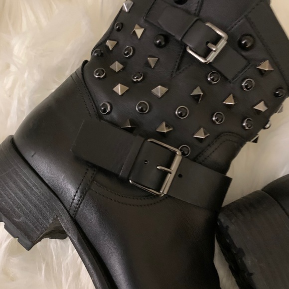 COPY - VALENTINO Rockstud Rolling' Biker Boot sz 8.5 - Picture 5 of 10